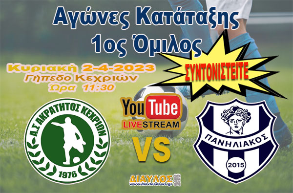 ΖΩΝΤΑΝΑ:  Ακράτητος Κεχριών - Πανηλιακός